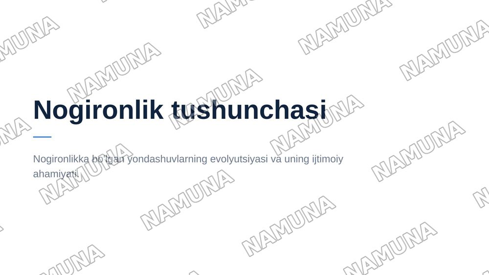 Nogironlik tushunchasi — 1-slayd