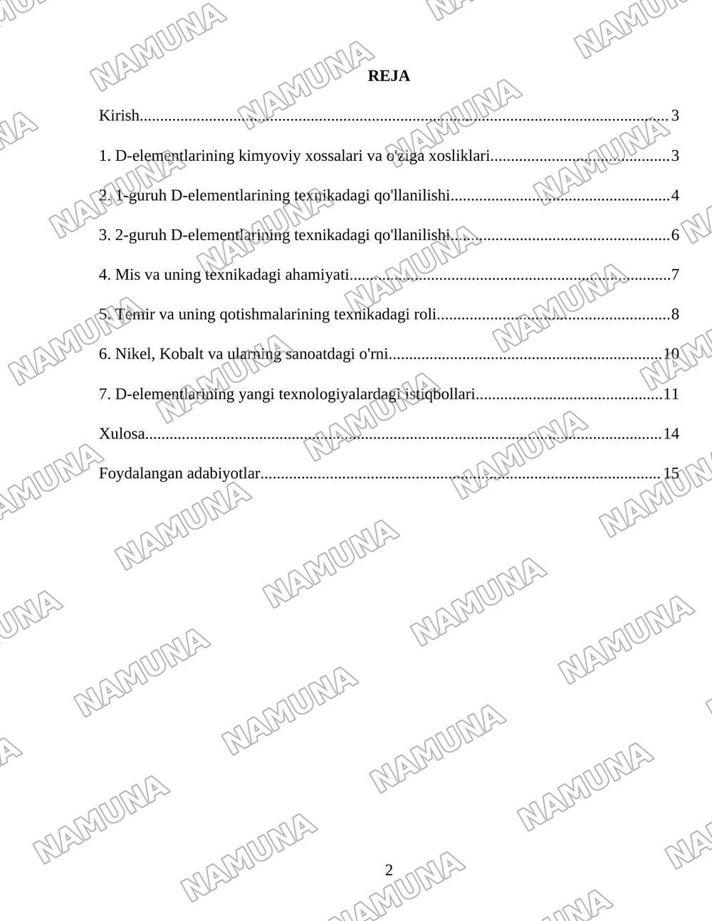 1-2 guruh d elementlari.ularning texnikadagi ahamiyati — 2-varaq