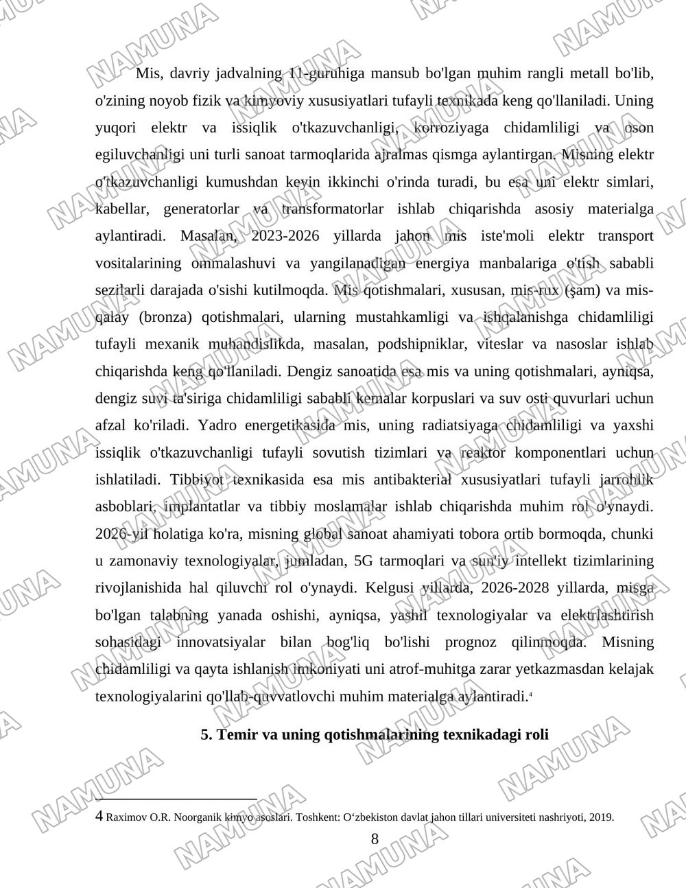 1-2 guruh d elementlari.ularning texnikadagi ahamiyati — 8-varaq