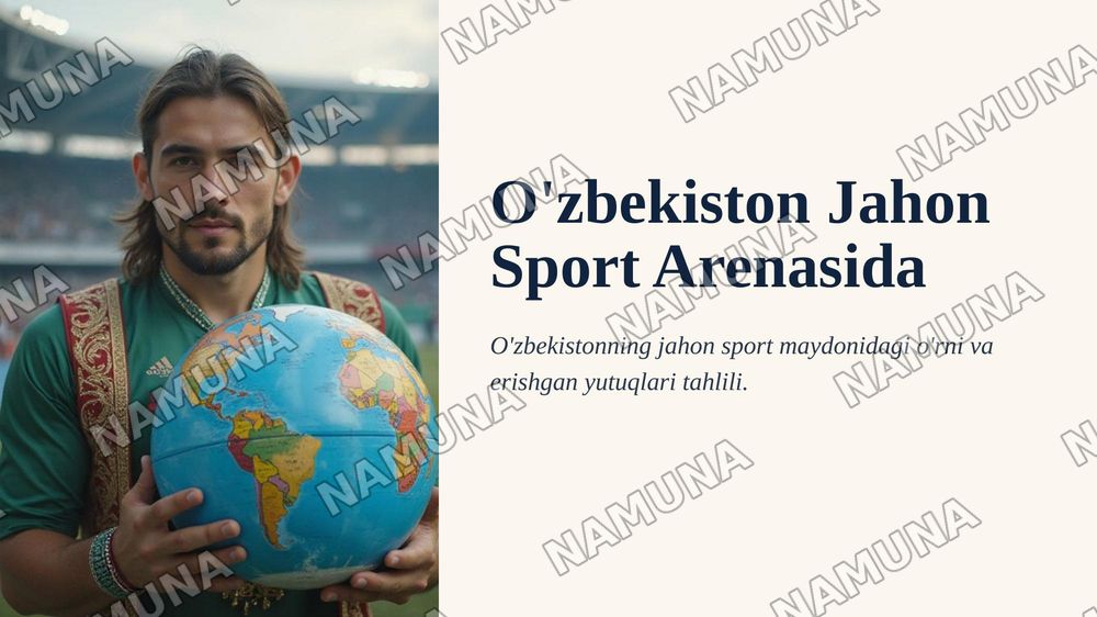 O'zbekiston Jahonga yuz tutmoqda (sport soxasida) — 1-slayd