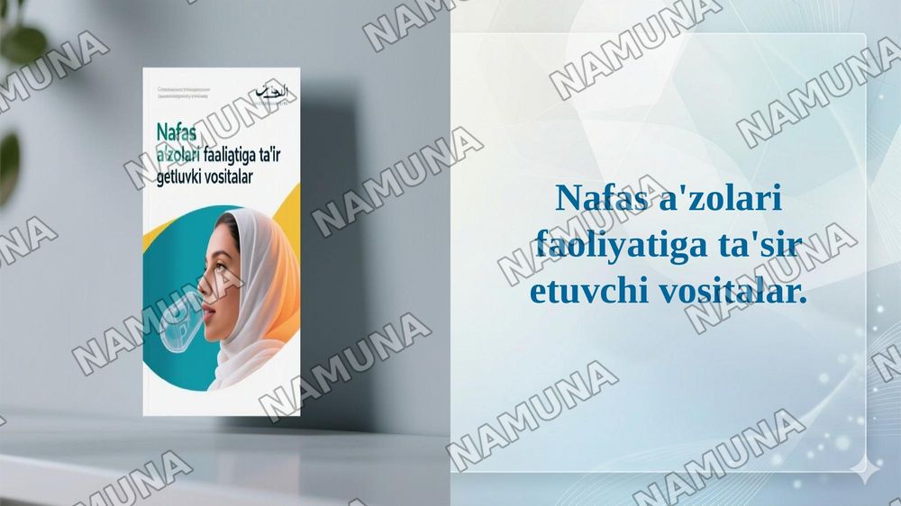 Nafas a'zolari faoliyatiga ta'sir etuvchi vositalar. — 1-slayd