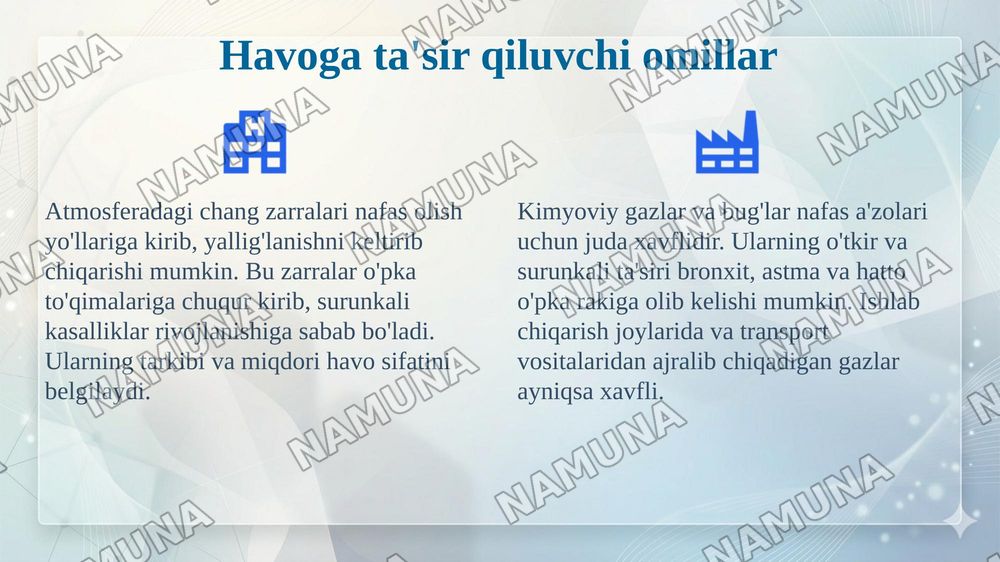 Nafas a'zolari faoliyatiga ta'sir etuvchi vositalar. — 4-slayd