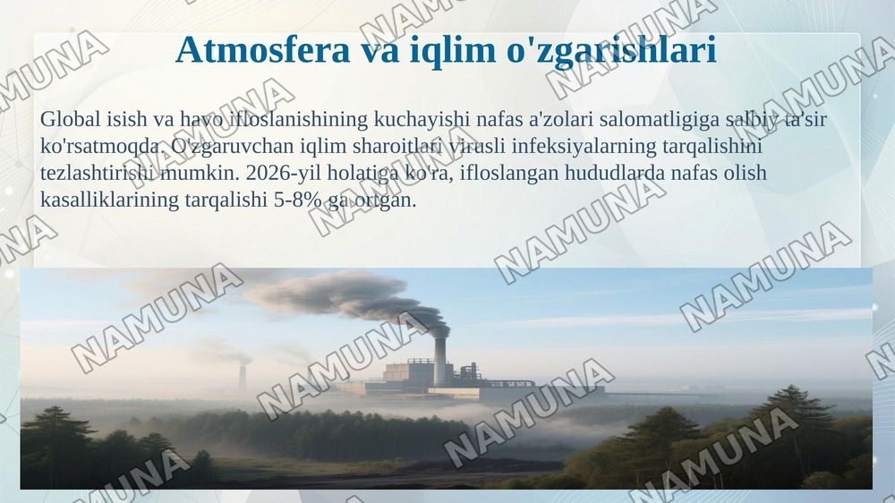 Nafas a'zolari faoliyatiga ta'sir etuvchi vositalar. — 8-slayd