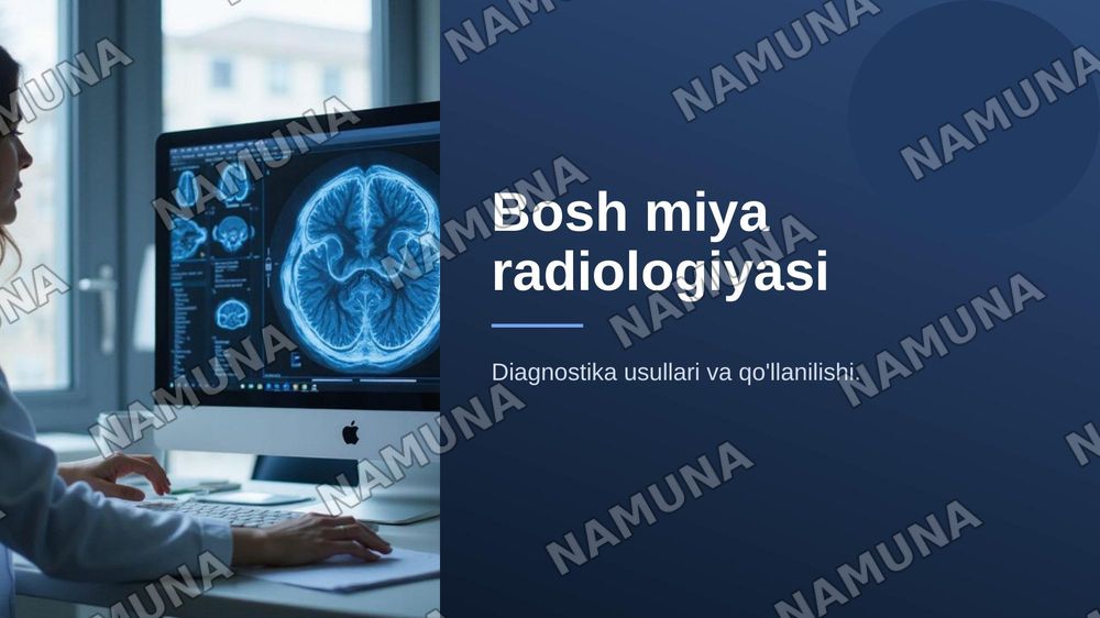 Bosh miya radiologiyasi — 1-slayd