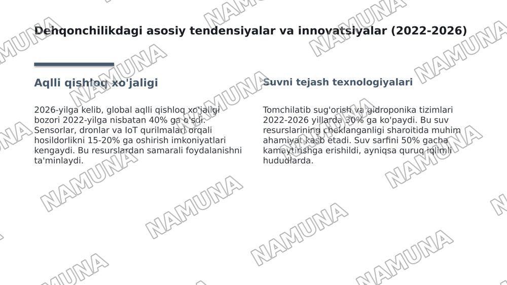 Dehqonchilik va chorvachilik — 3-slayd
