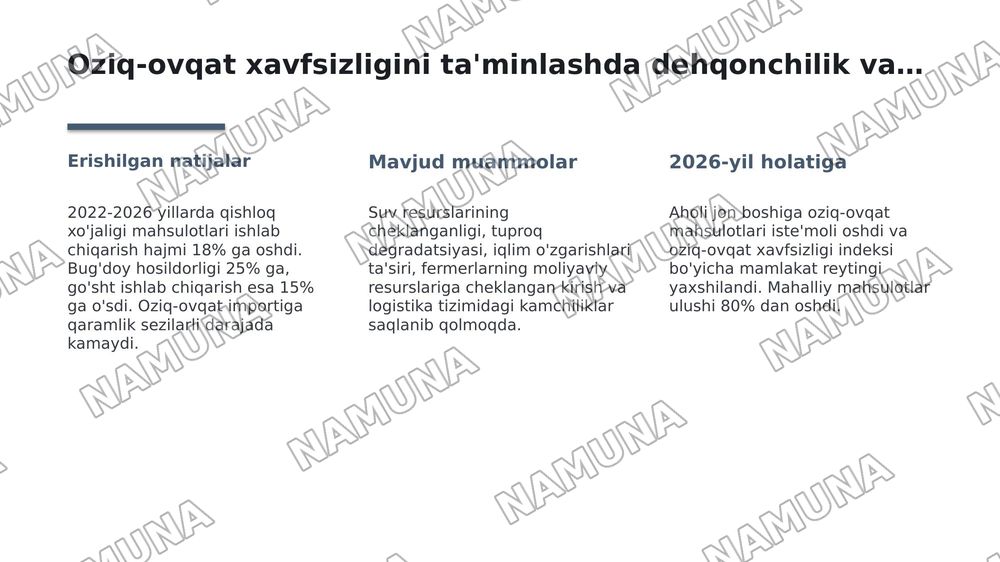 Dehqonchilik va chorvachilik — 5-slayd