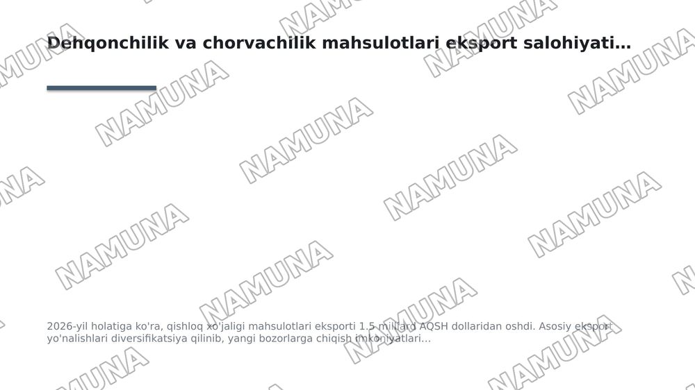 Dehqonchilik va chorvachilik — 7-slayd