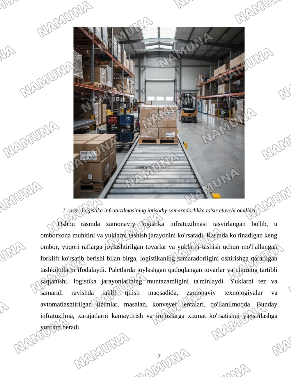 Logistika infratuzulmasi iqtisodiy samaradorligi — 7-varaq