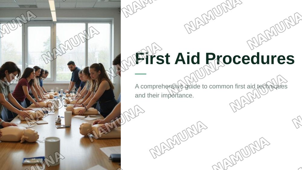 Research and present common first aid procedures — 1-slayd
