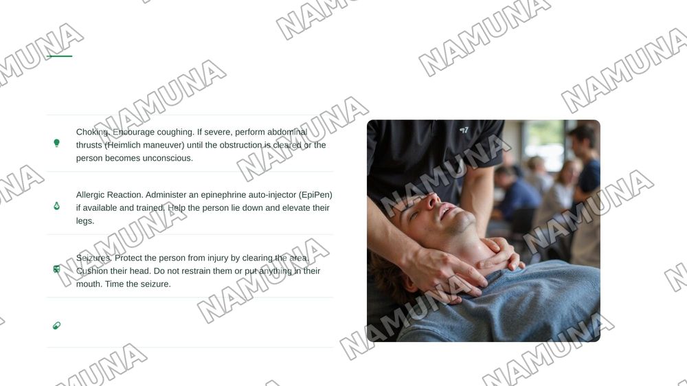 Research and present common first aid procedures — 8-slayd