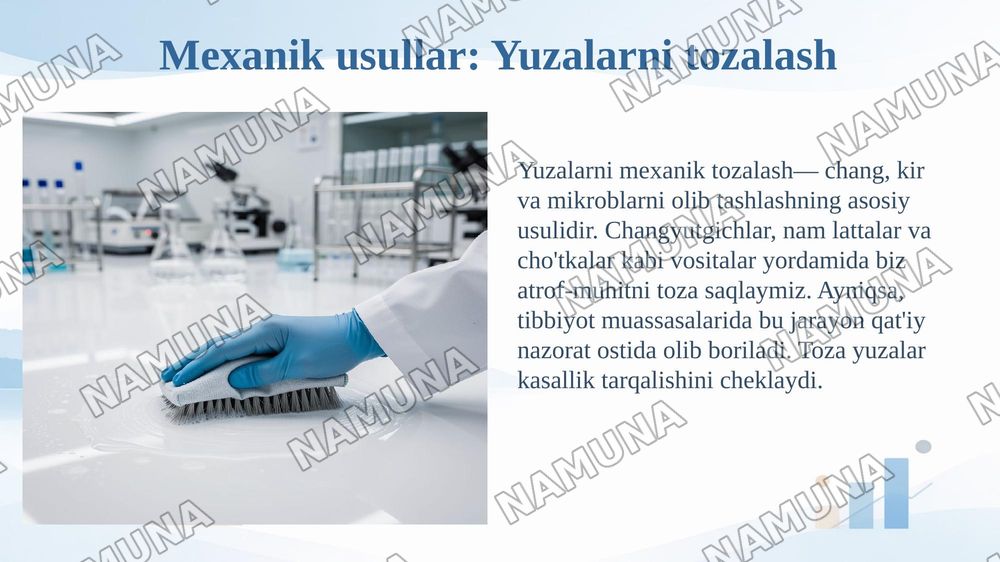 Mexanik va fizik antiseptika usullari — 6-slayd