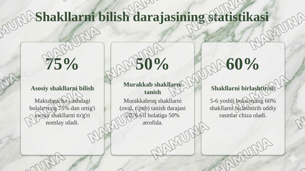 Bolalarni predmetlar shakli bilan tanishtirish vazifalari — 8-slayd