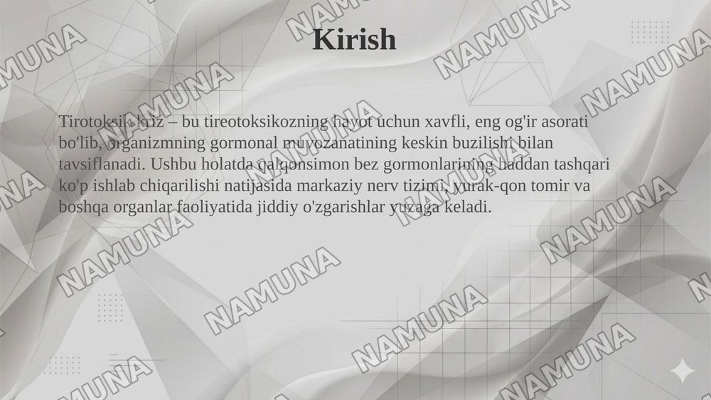 Tirotoksik kriz — 3-slayd