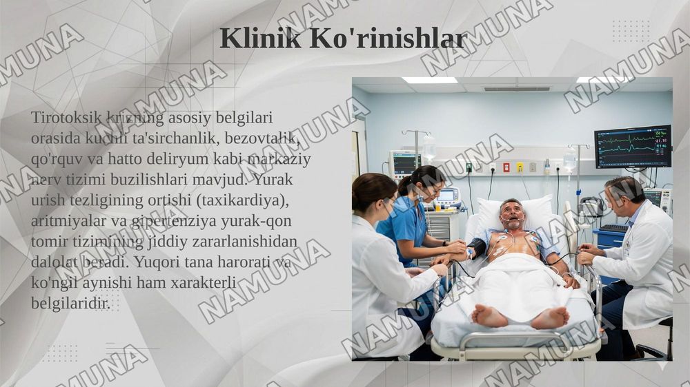 Tirotoksik kriz — 5-slayd