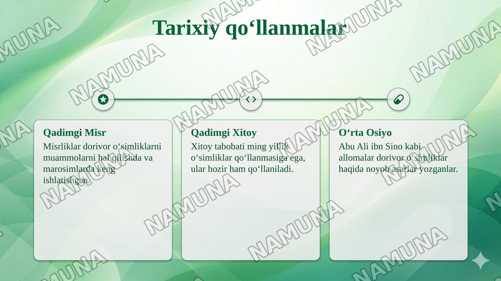 Dorivor oʻsimliklarni tibbiyotda ahamiyati — 5-slayd