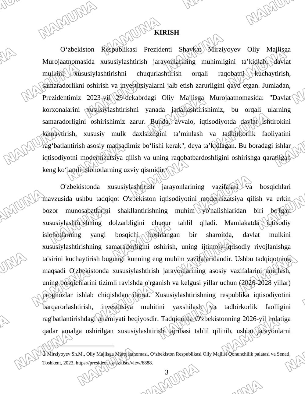 Oʻzbekistonda xususiylashtirish jarayonlarning vazifalari va bosqichlari — 3-varaq