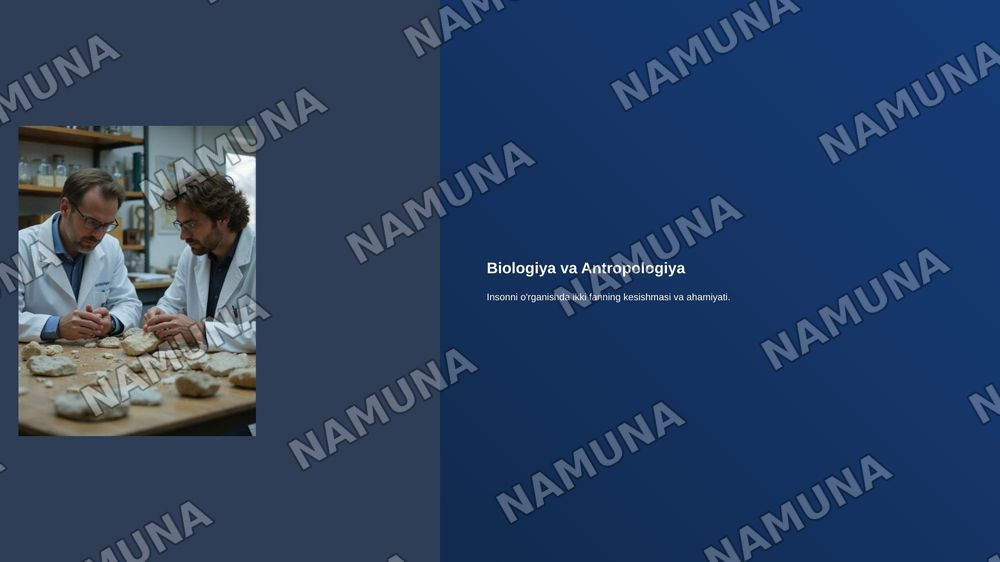Bialogia va antropalogai — 1-slayd