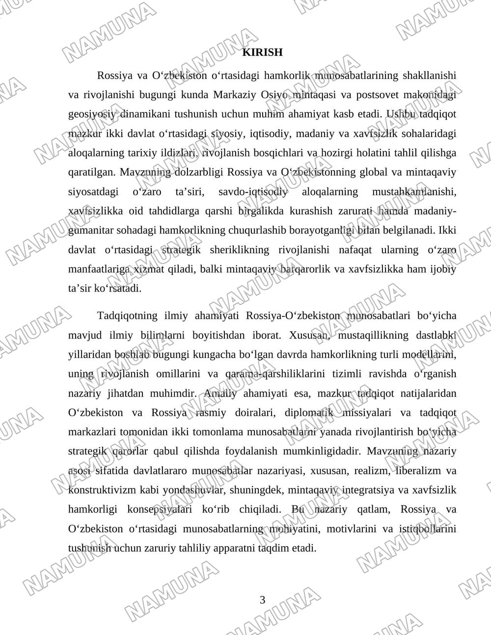 Rossiya va Oʻzbekiston hamkorlik munosabatlarining shakllanishi va rivojlanishi — 3-varaq