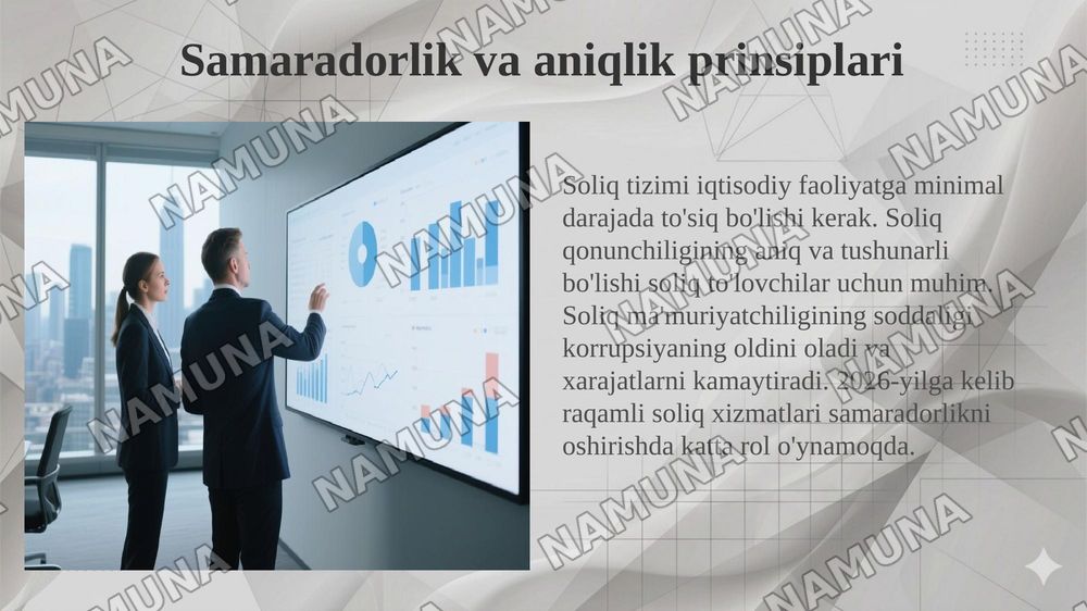 Soliq tizimi prinsiplari — 6-slayd