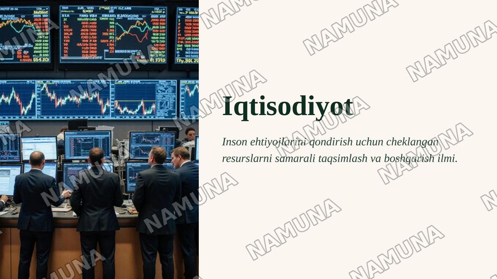 Iqtisodiyot — 1-slayd