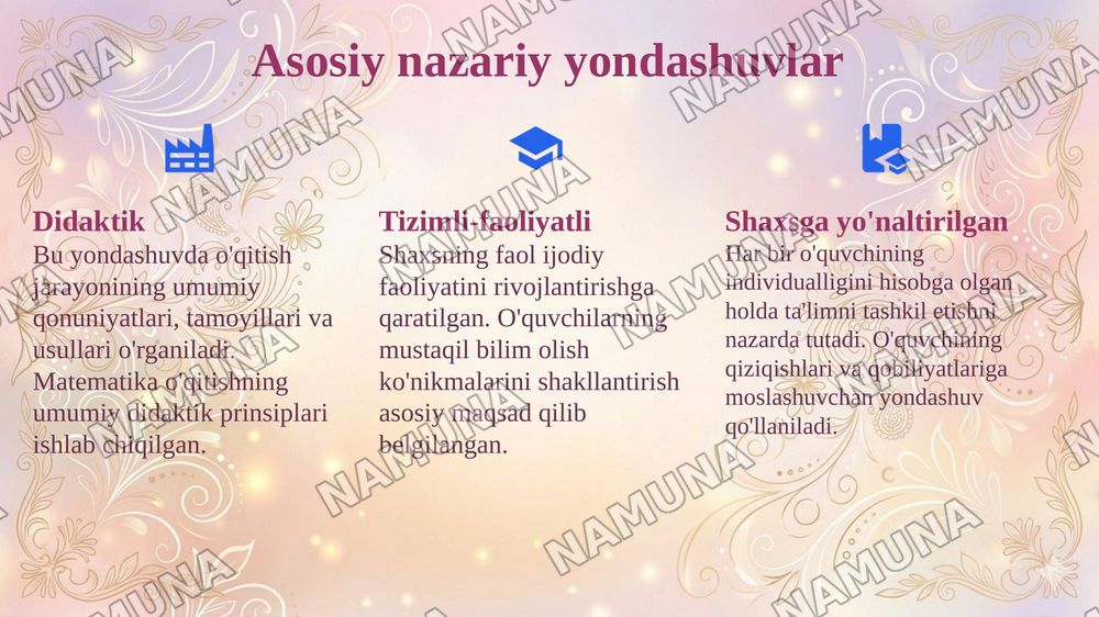 Matematika va o’qitish metodikasi predmeti va fan sifatida shakllanish tarixi — 7-slayd