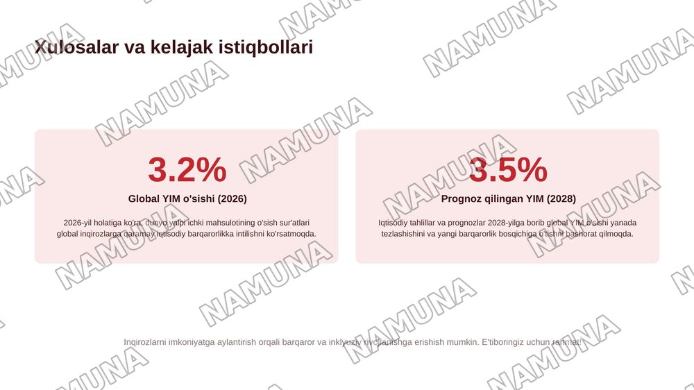 Inqirozlar va rivojlantirish — 5-slayd
