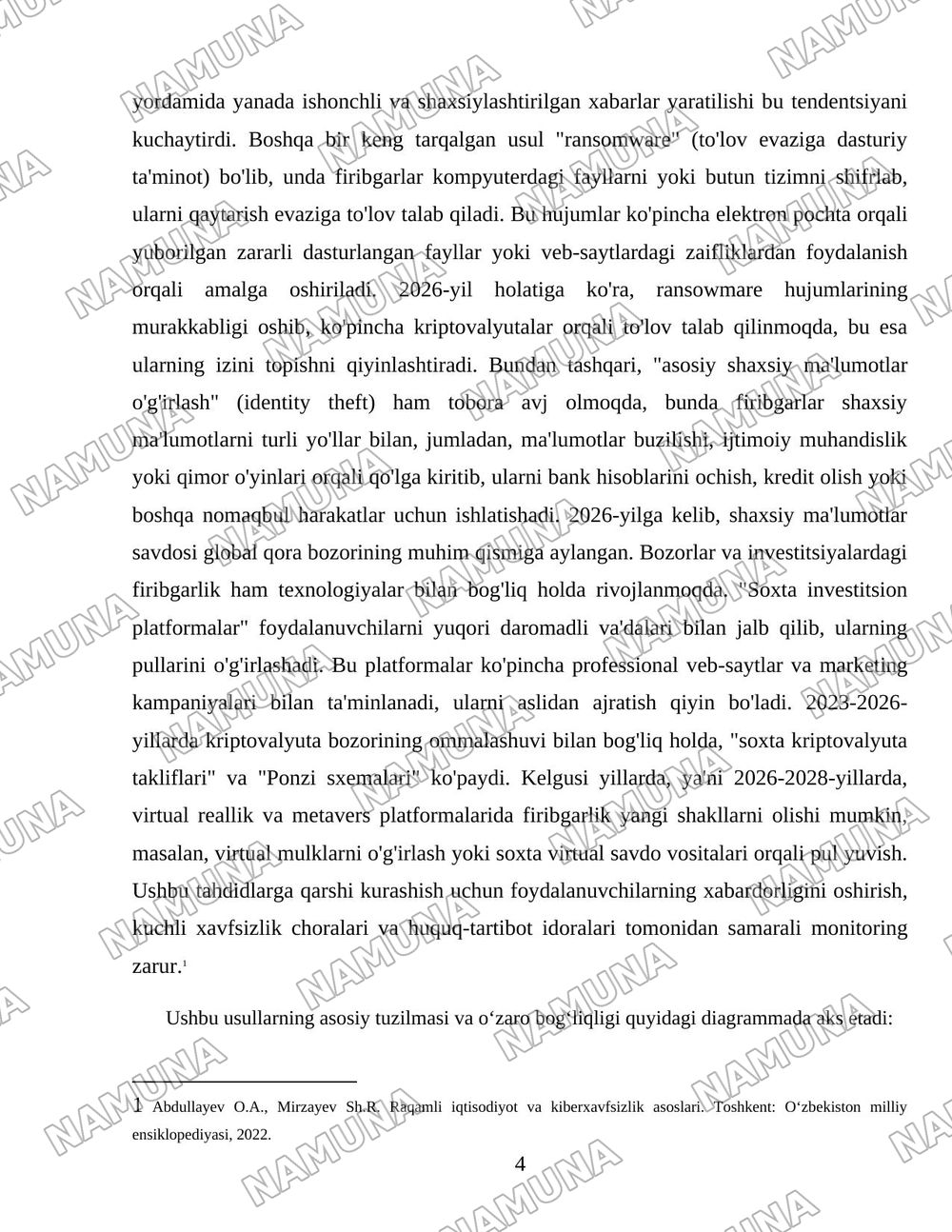 Kompyuter texnoligiyalari asosida firibgarlik usullari — 4-varaq