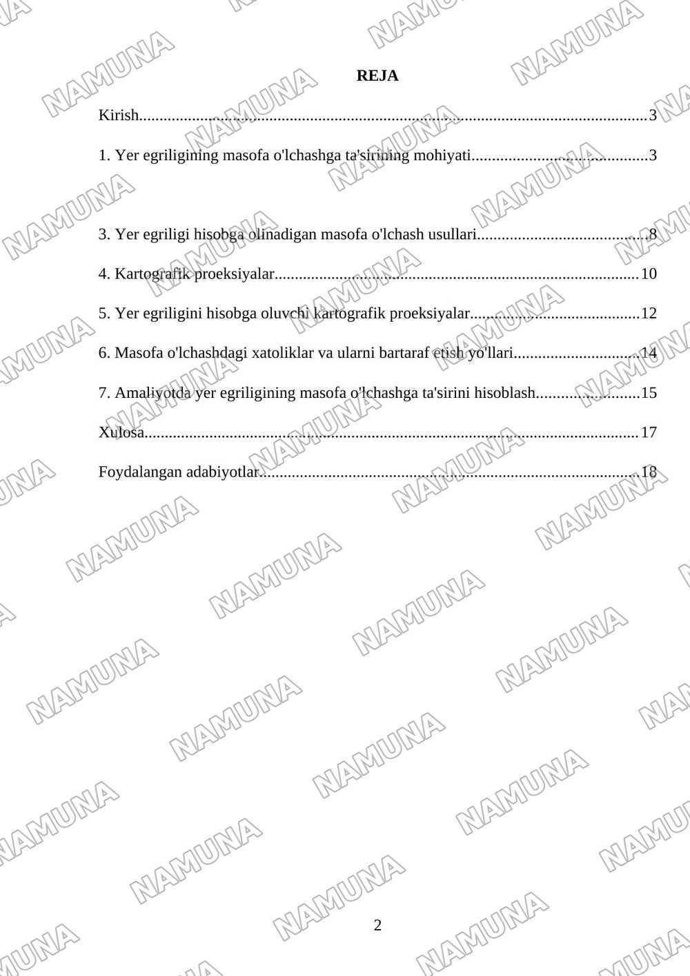 Mavzu: Masofa oʼlchashga yer egriligini tasiri.Kartografik proeksiyalar toʼgʼrisida qisqacha maʼlumot. Tavsiya etilgan adabiyotlar: Tuxtamishev sh.sh Meliyev B.A Mirzayev A.A 'Geodeziya' 1-2- qism oʼ — 2-varaq