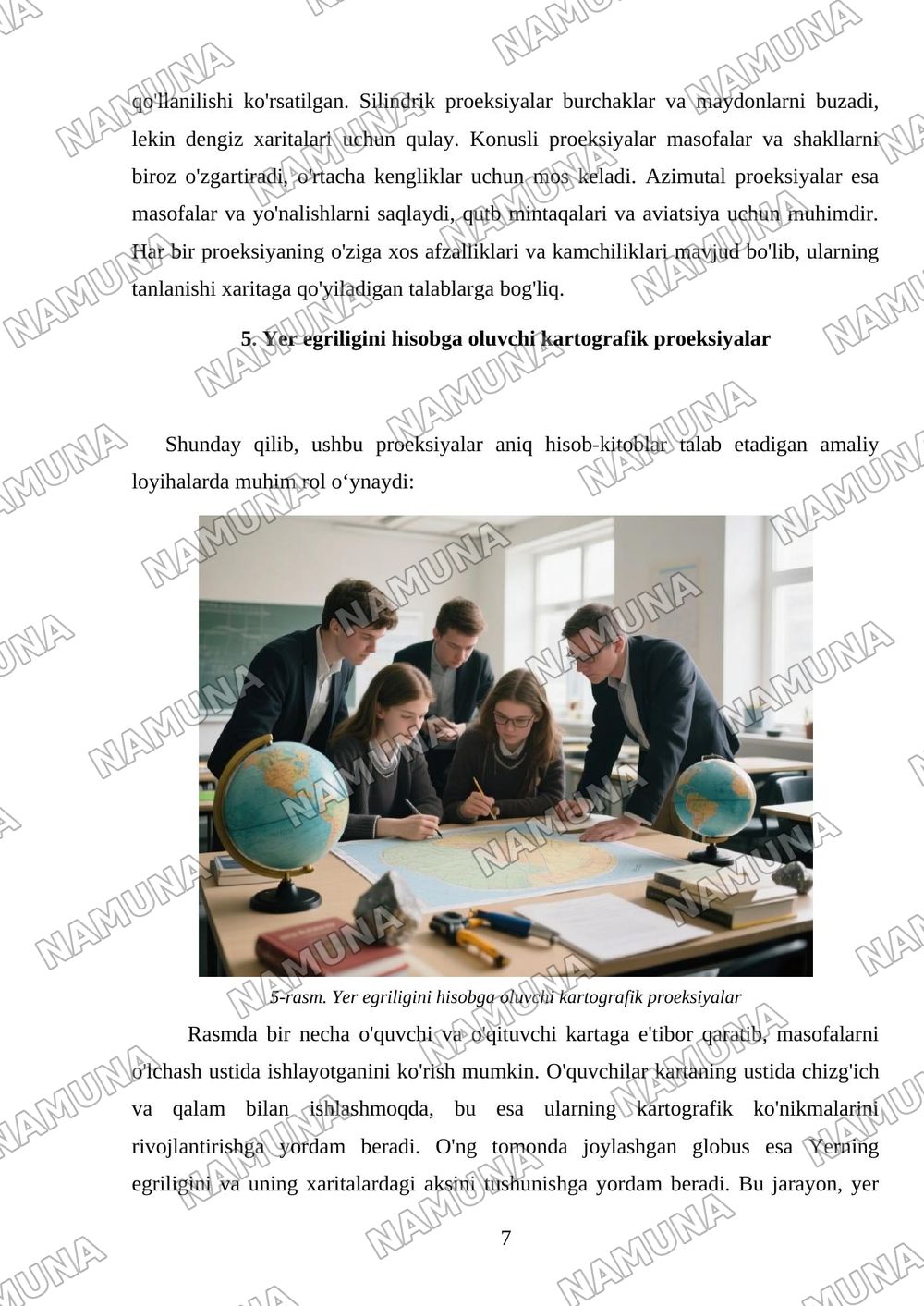 Mavzu: Masofa oʼlchashga yer egriligini tasiri.Kartografik proeksiyalar toʼgʼrisida qisqacha maʼlumot. Tavsiya etilgan adabiyotlar: Tuxtamishev sh.sh Meliyev B.A Mirzayev A.A 'Geodeziya' 1-2- qism oʼ — 7-varaq