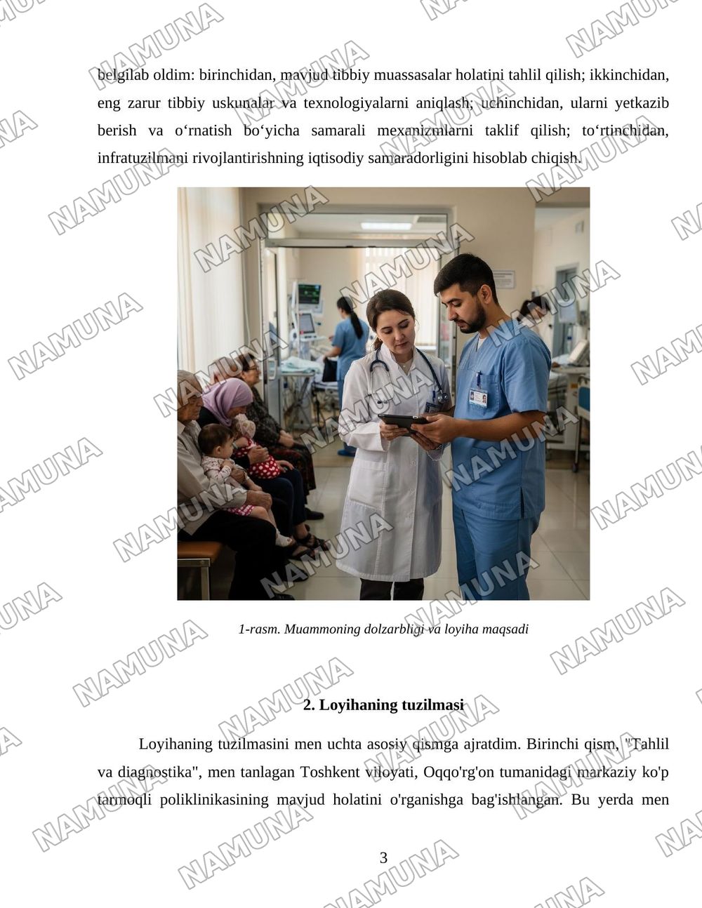 Sog'liqni saqlash infratuzilmasi. — 3-varaq
