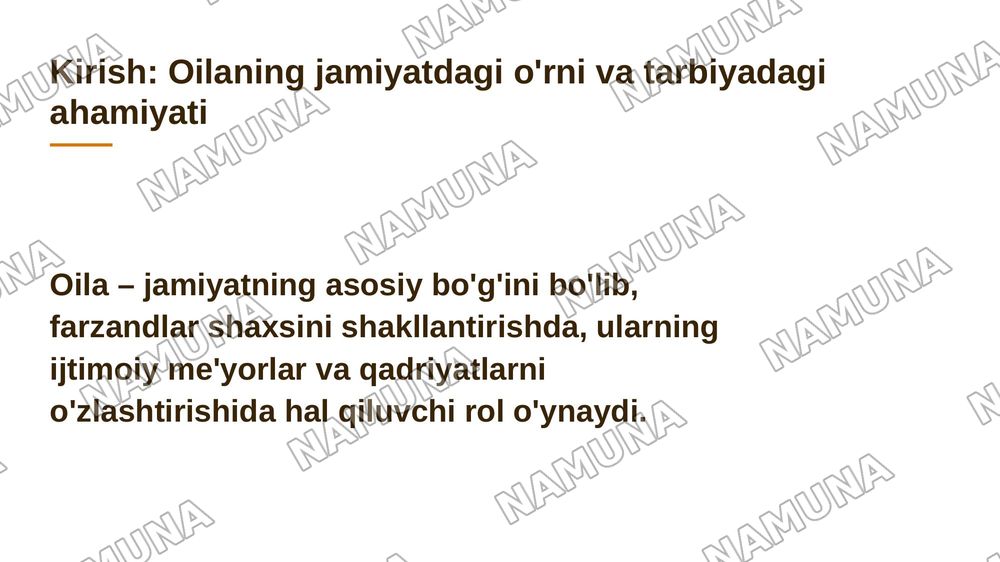 Ota va onaning bola tarbiyasidagi vazifalari — 2-slayd
