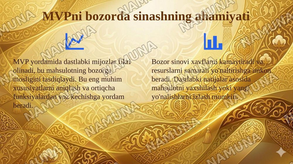 MVPni bozorda sinash, moliyalashtirish va kredit qarori. — 4-slayd