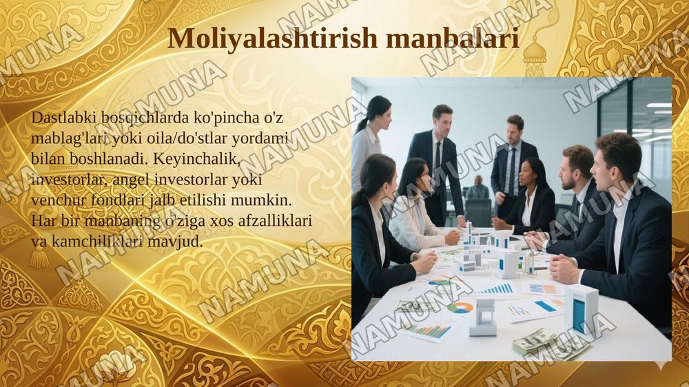 MVPni bozorda sinash, moliyalashtirish va kredit qarori. — 5-slayd
