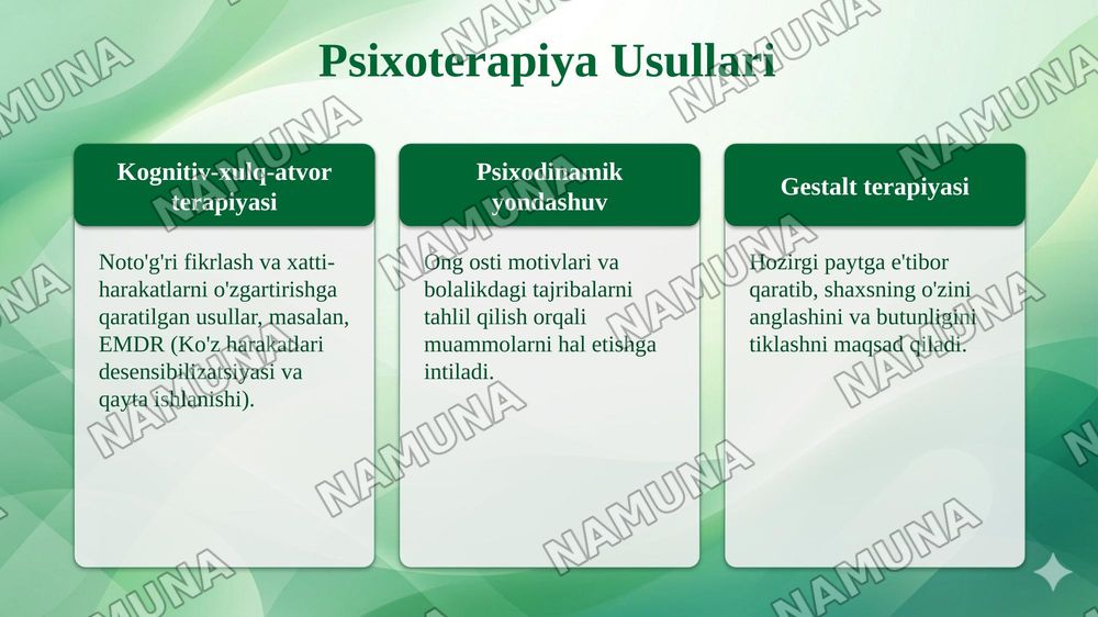 Deviant xulq-atvorga psixologik xizmat ko'rsatish. — 7-slayd