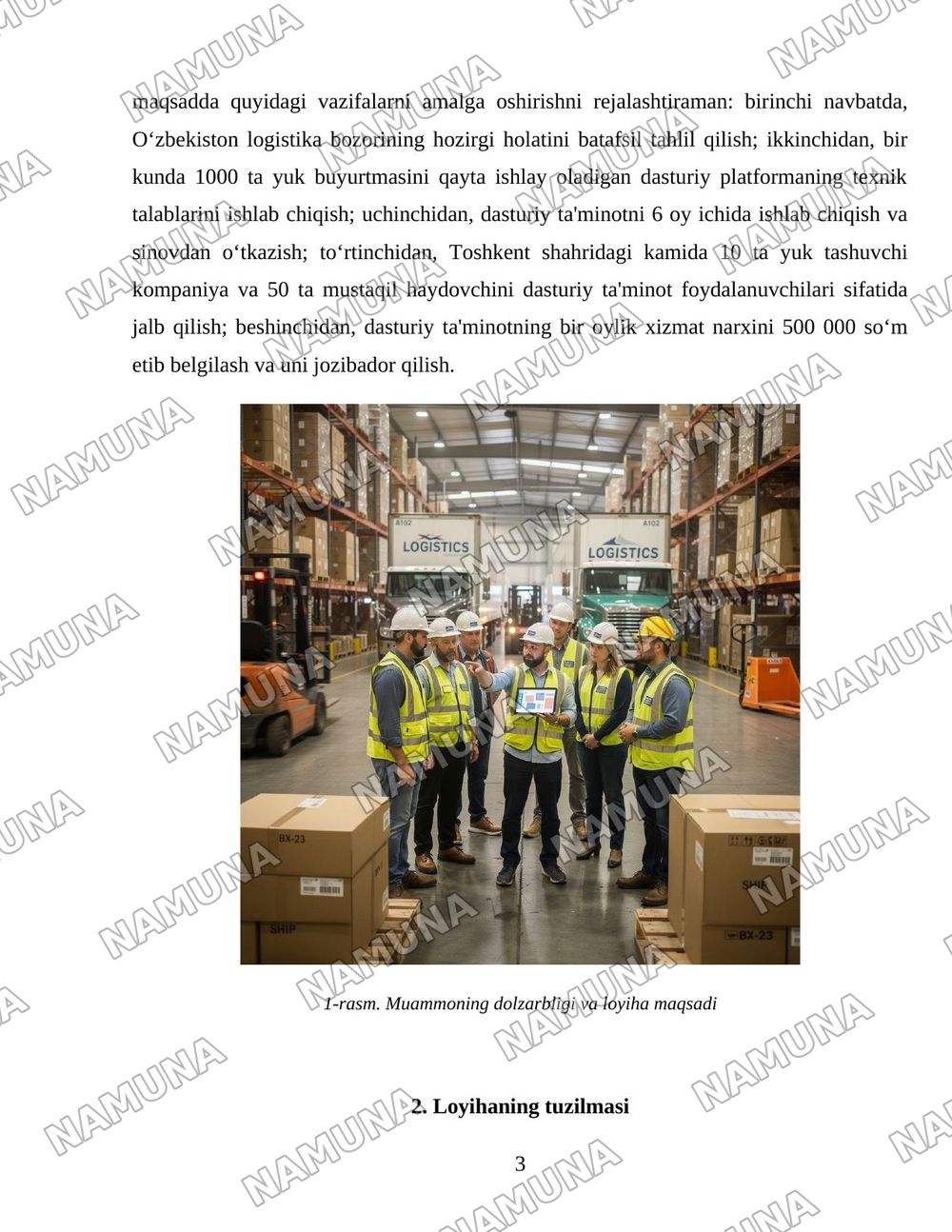 Amerika logistikasi. — 3-varaq