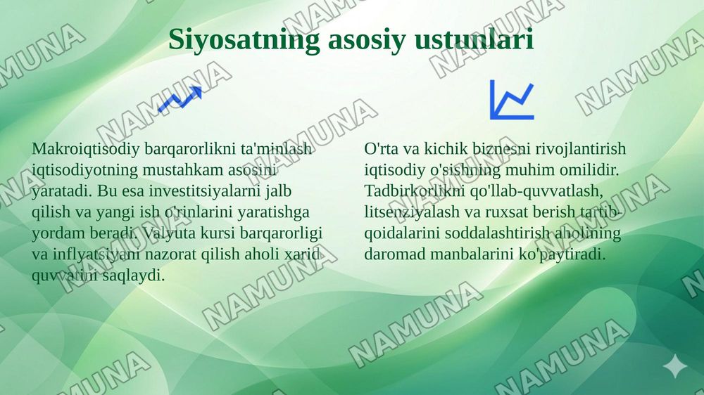 Aholi daromadlari va turmush farovonligini oshirish siyosati — 4-slayd