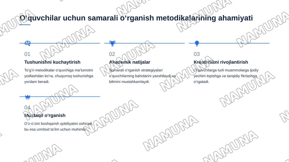 Oʻquvchilarni oʻrganish metodikasi — 4-slayd