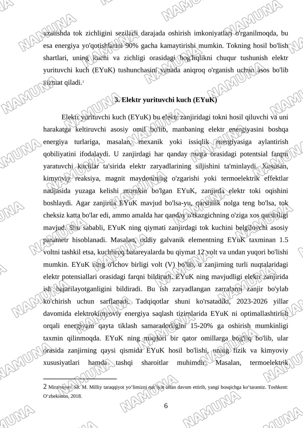 Elektir toki — 6-varaq