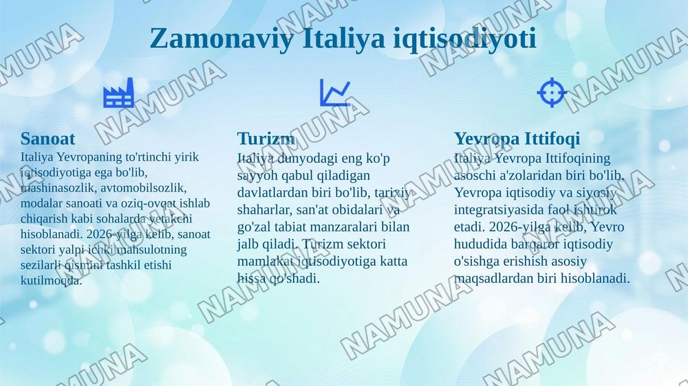 Italiya davlati haqida qiziqarli va tarixiy malumotlar — 8-slayd