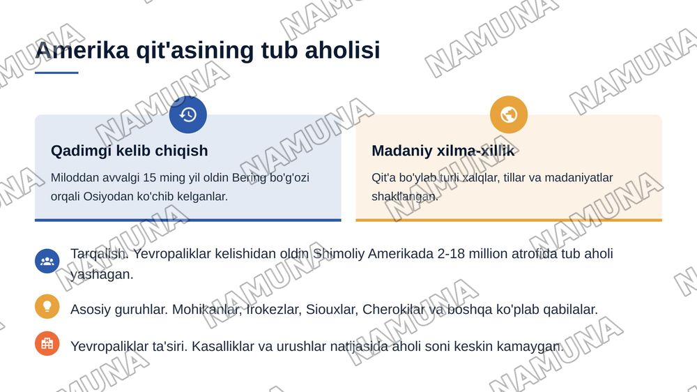 Aqsh demagrafiasi tarixi va statistika davriy malumotlari — 5-slayd