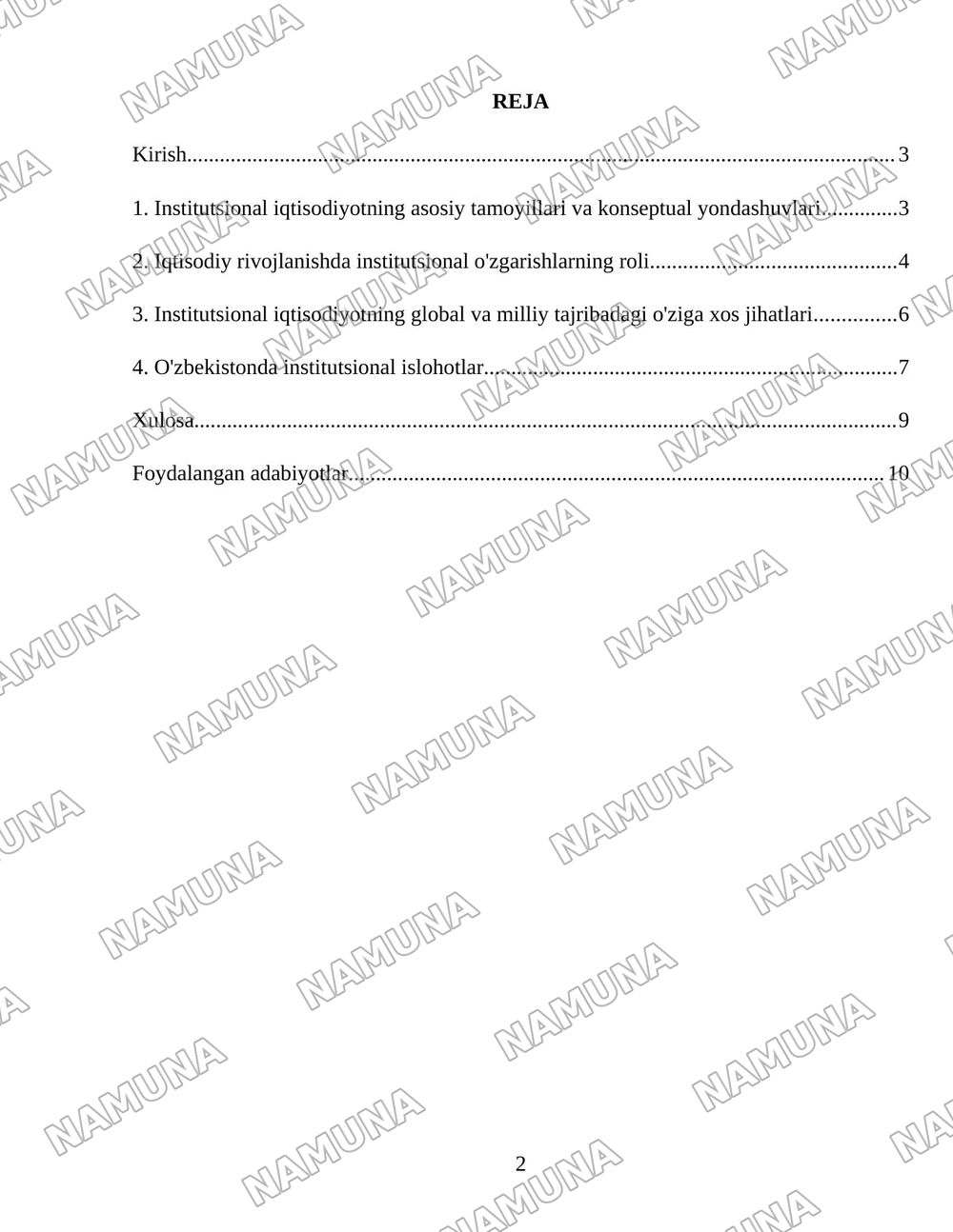 Институционал иқтисодиётнинг ривожланиш хусусиятлари — 2-varaq