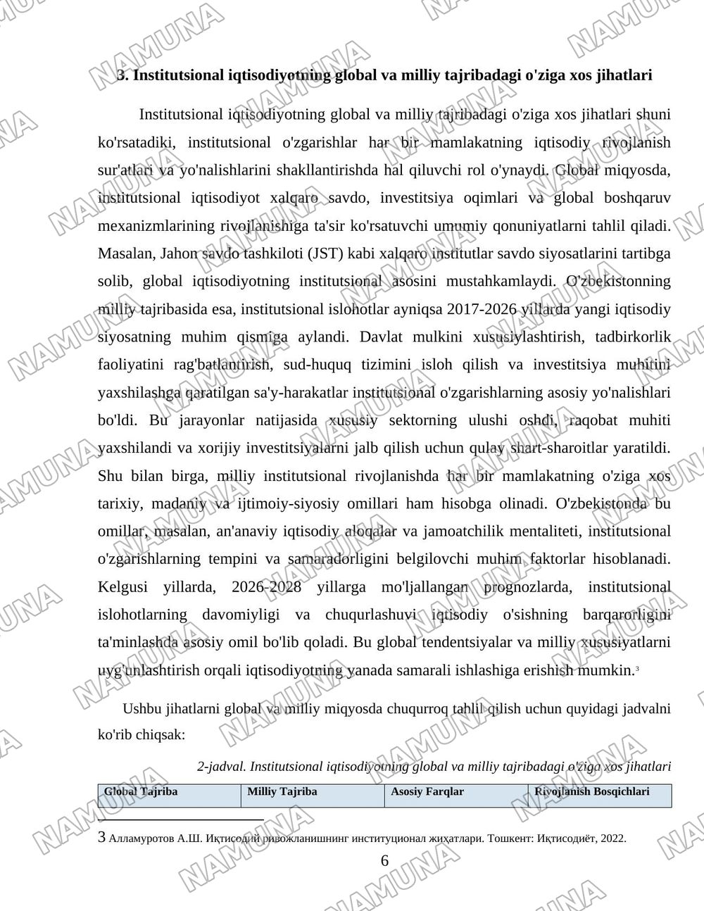 Институционал иқтисодиётнинг ривожланиш хусусиятлари — 6-varaq