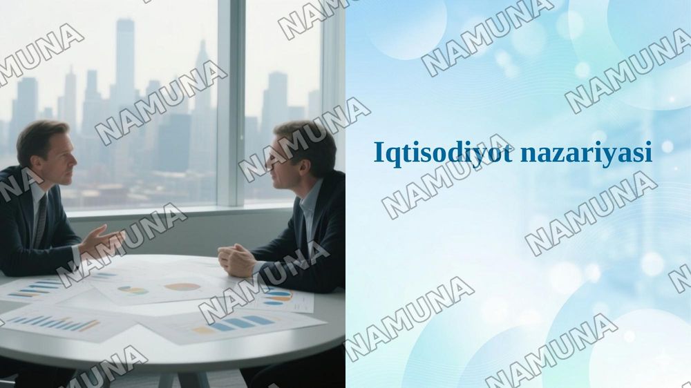 Iqtisodiyot nazariyasi — 1-slayd