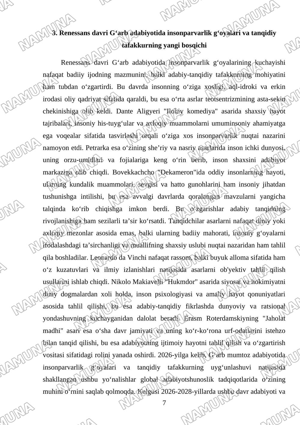 Gʻarb mumtoz adabiyotida adabiy-tanqidiy fikrlash taraqqiyoti — 7-varaq