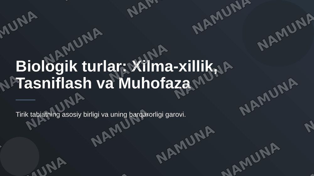 Bialogik turlar — 1-slayd