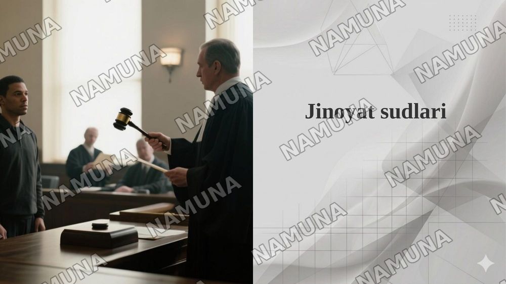Jinoyat sudlari — 1-slayd