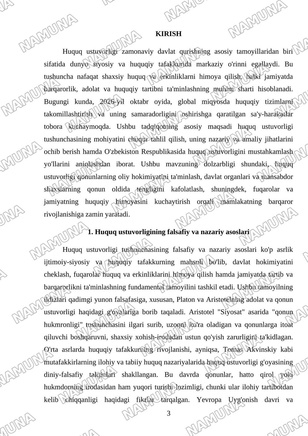 Huquq ustuvorligi tushunchasi va mohiyati — 3-varaq