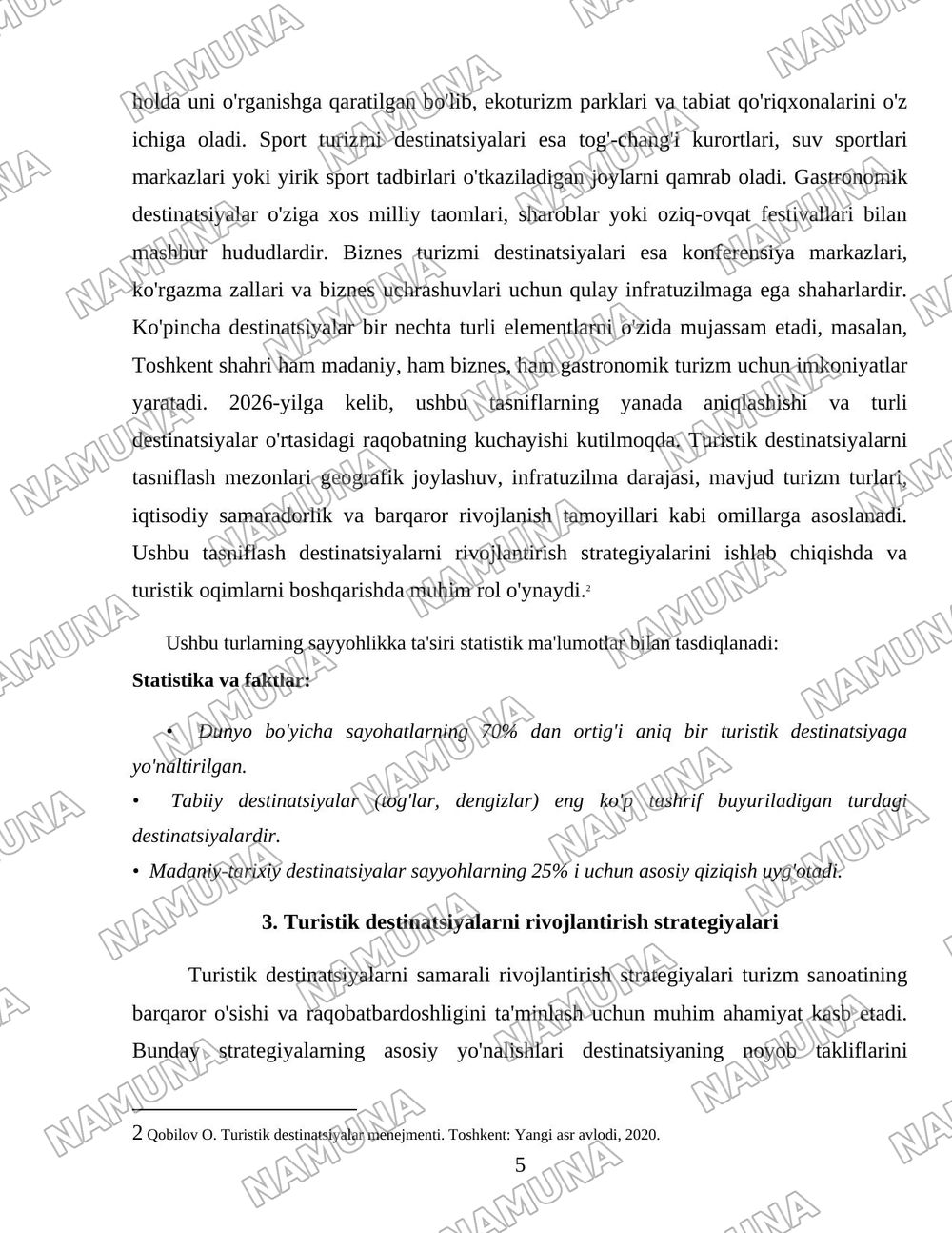 Turistik destinatsiya tushunchasi — 5-varaq