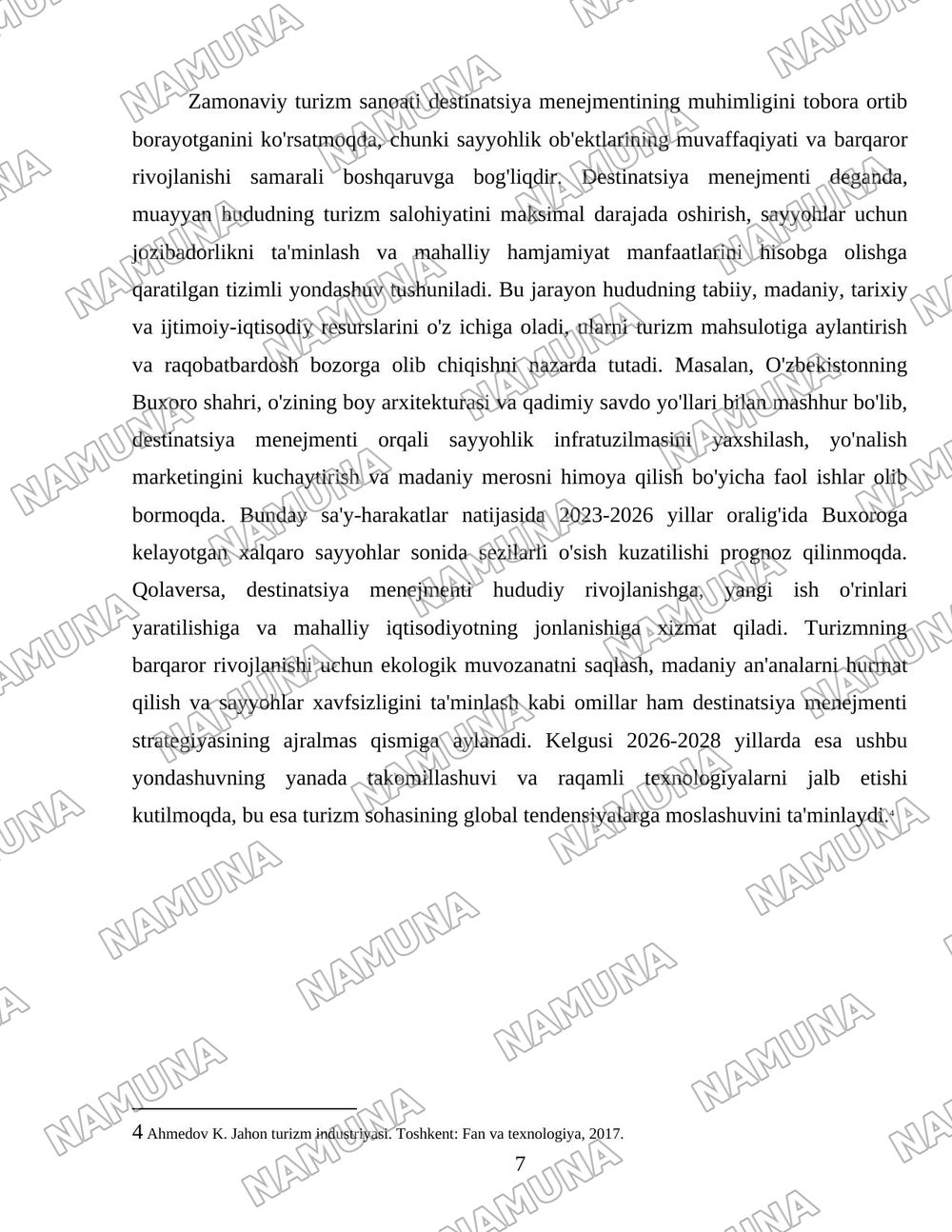 Turistik destinatsiya tushunchasi — 7-varaq