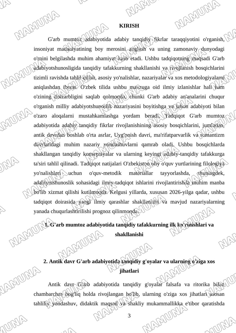 G'arb mumtoz adabiyotida adabiy tanqidiy fikrlar taraqqiyoti — 3-varaq